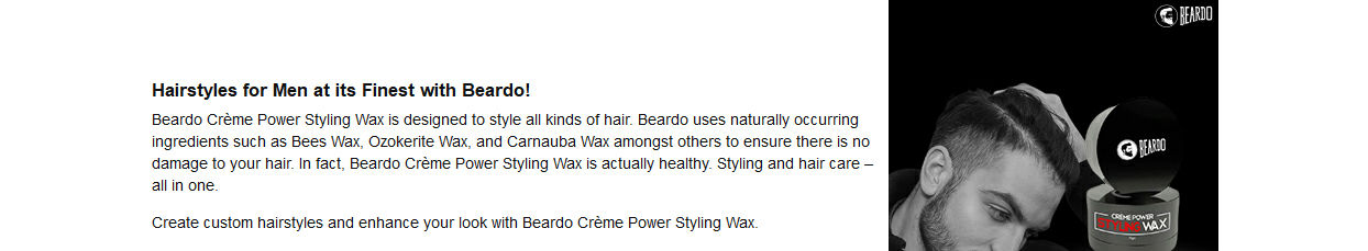 Buy Beardo Creme Power Styling Wax Online at Best Price of Rs 316 -  bigbasket