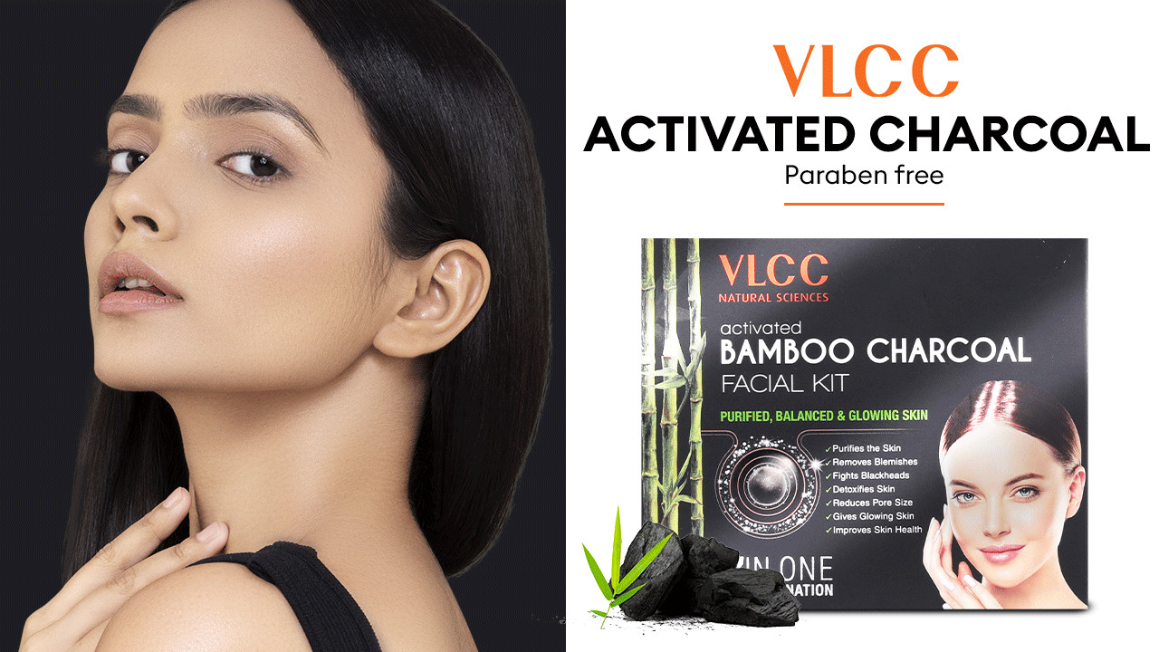 Buy VLCC Activated Bamboo Charcoal Facial Kit For Purified, Balanced ...