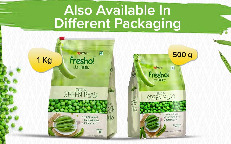 Buy Fresho Frozen Green Peas Online at Best Price of Rs 119 bigbasket
