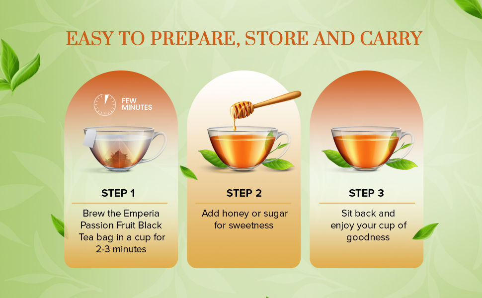 Buy Emperia Flavoured Black Tea - Passion Fruit Online at Best Price of Rs   - bigbasket