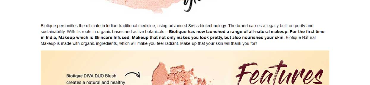 Buy Biotique Natural Makeup Diva Duo Blush - Rose-N-Radiance Online at Best  Price of Rs 616.25 - bigbasket