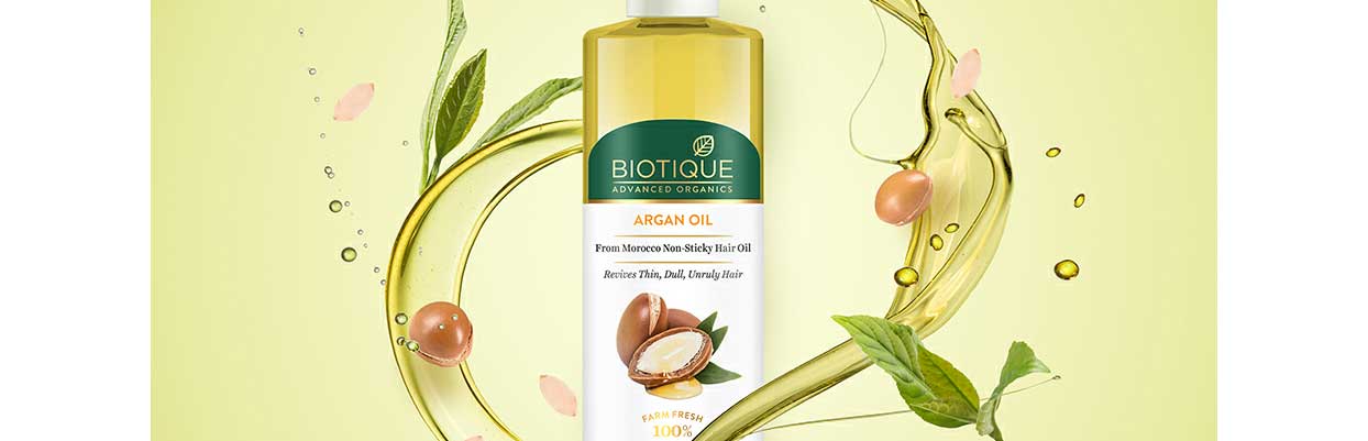 Buy BIOTIQUE Argan Morocco Non-Sticky Hair Oil - Revives Thin