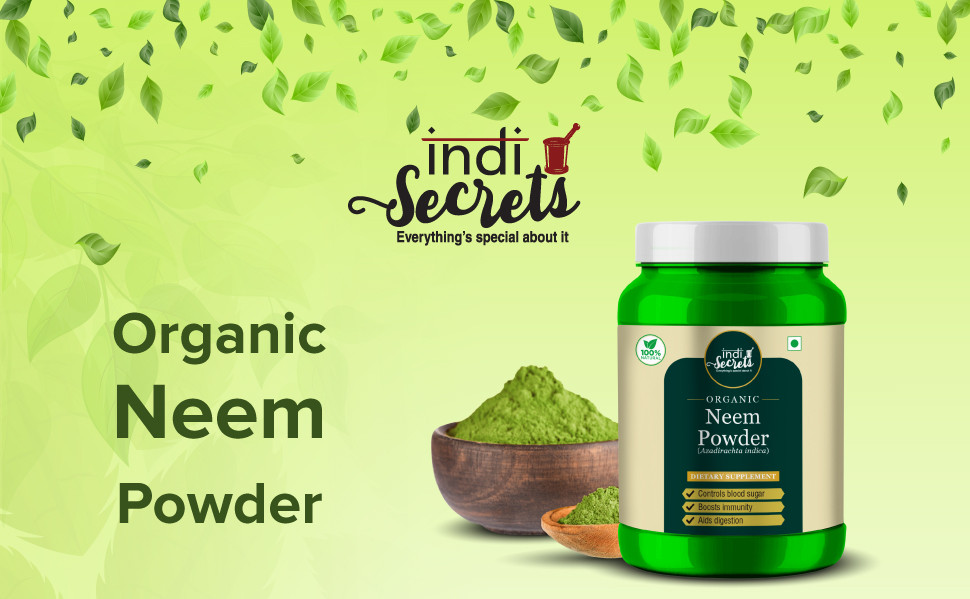 Buy indiSecrets Organic Neem Powder Online at Best Price of Rs 49 ...