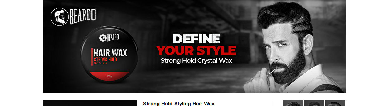 Beardo  Strong Hold Crystal Gel Wax 
