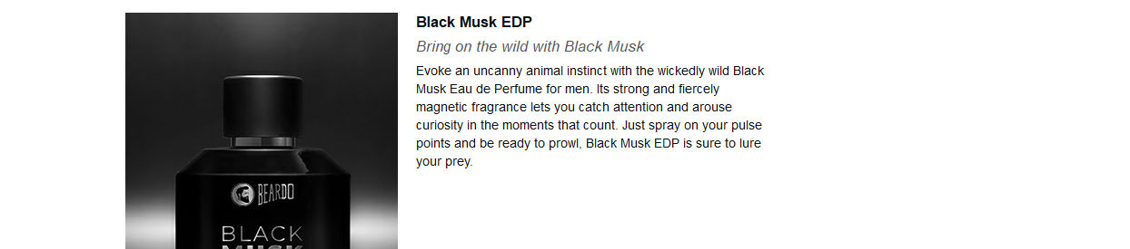 Buy Beardo Black Musk EDP Perfume - Musky, Woody, Long Lasting Fragrance,  For Men Online at Best Price of Rs  - bigbasket