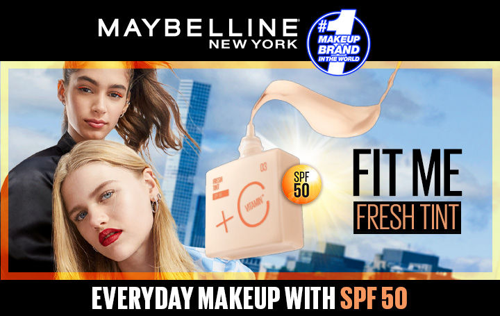 Maybelline New York Fit Me Fresh Tint With SPF 50 & Vitamin C, Shade 03 |  Natural Coverage Skin Tint For Daily Use 30 ml