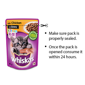 Whiskas kitten shop food in gravy