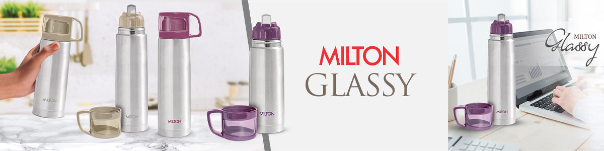  Milton Thermosteel Glassy 1000, Double Walled Vacuum