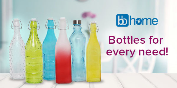 Buy Glass Ideas Glass Bottle - Plain White With Metal Cap Online at Best  Price of Rs 199 - bigbasket