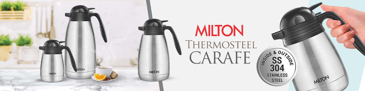 Milton Thermosteel Carafe Vacuum Insulated Flask Tea / Coffee Pot