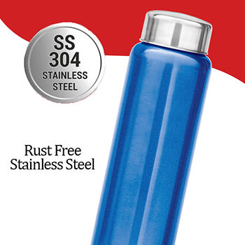 Milton Light Weight Aqua StainlessSteel Silver 750ML 1Pc Water Bottle,Leak  Proof