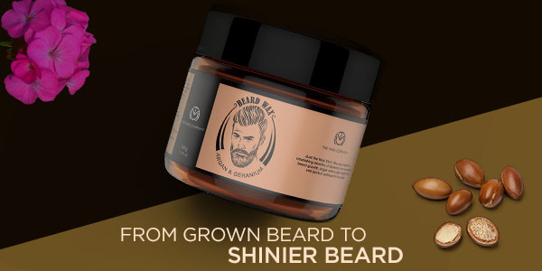 Buy The Man Company Beard Wax For Beard Moustache Styling Argan And Geranium Online At Best