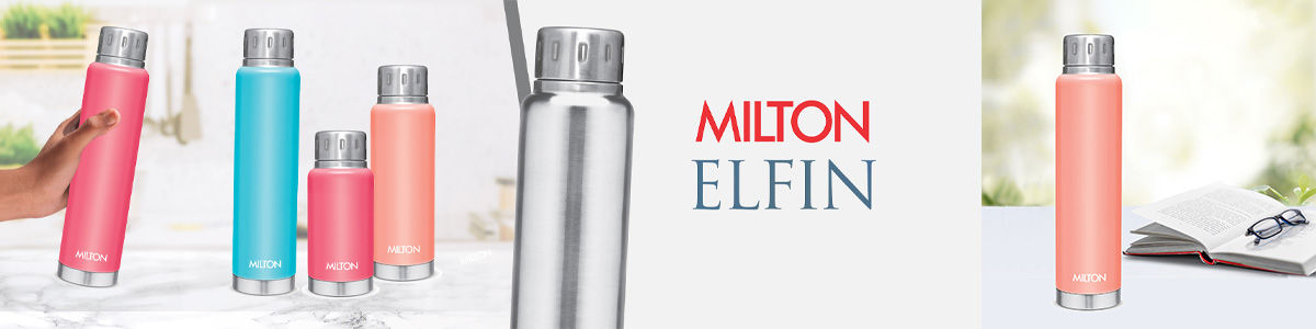 Buy Milton Water Flask - Insulated Thermosteel, Silver, Elfin