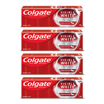 Buy Colgate Visible White Teeth Whitening Toothpaste, Protects Enamel ...