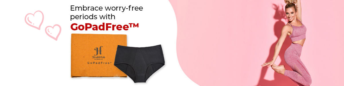 Reusable period panties at best price in India, Buy Healthfab GoPadFree Leak  Proof Reusable Period Panty online