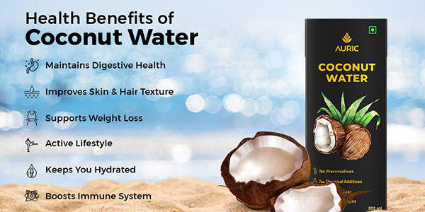 Buy Auric Tender Coconut Water - No Added Sugar Online at Best Price of ...
