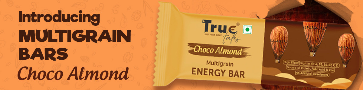 Buy True Tales Multigrain Energy Bar Choco Almond Source Of Iron