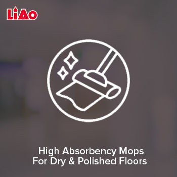 Buy Liao Wet Mop Floor Cleaning Cotton With Steel Stick Medium 1 Pc Online  At Best Price of Rs 399 - bigbasket