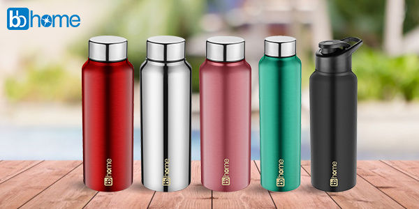 Buy BB Home Trendy Stainless Steel Bottle With Sipper Cap - Steel Matt  Finish, PXP 1002 Dq Online at Best Price of Rs 199 - bigbasket