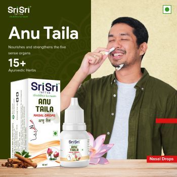 Buy Sri Sri Ayurveda Anu Taila Nasal Drops 10 Ml Carton Online at