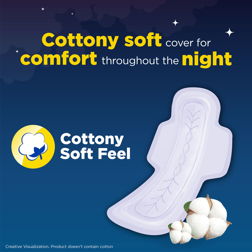 Buy STAYFREE Secure Nights Sanitary Pad - With Cottony Soft Comfort & Back  Leak Guard Online at Best Price of Rs 445.5 - bigbasket