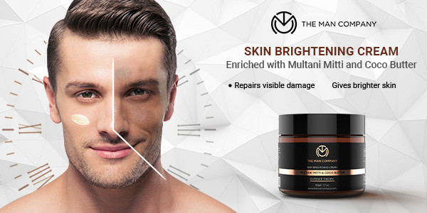 Buy The Man Company Defence Theory Skin Brightening Cream Multani Mitti ...