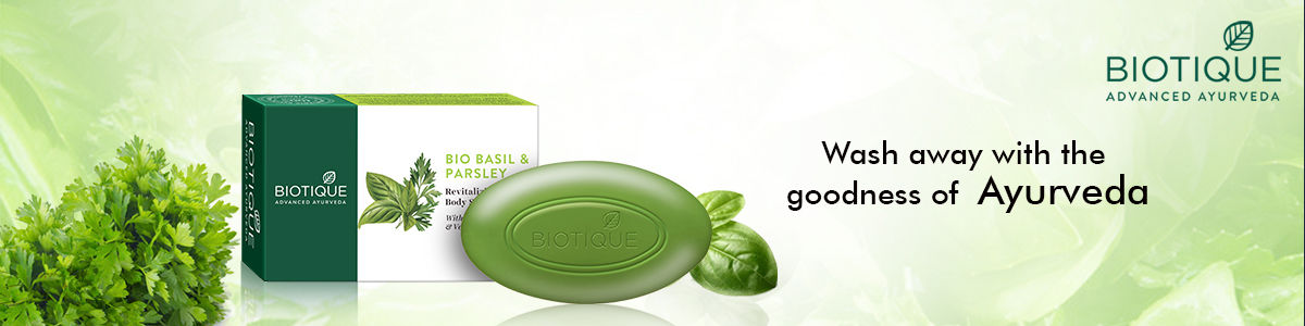 Biotique Bio Basil Parsley Revitalizing Body Soap 75g