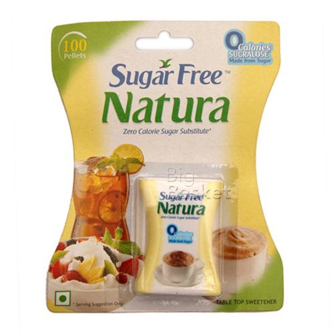 Buy Sugar Free Natura Zero Calorie Sugar Substitute Tablets 100 Pcs ...
