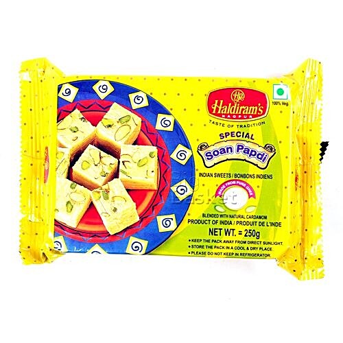 Buy Haldirams Soan Papdi Special 250 Gm Pouch Online at the Best Price ...