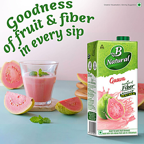 Buy B Natural Juice Guava Gush 1 L Carton Online At Best Price - Bigbasket