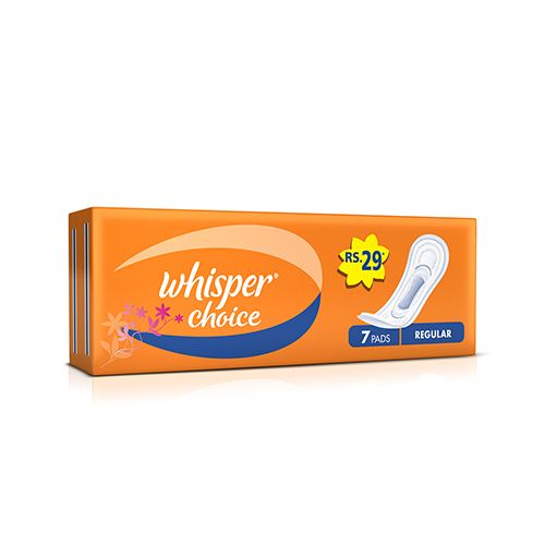 Whisper Choice Wings Sanitary Pads - 7 Pads — Quick Pantry