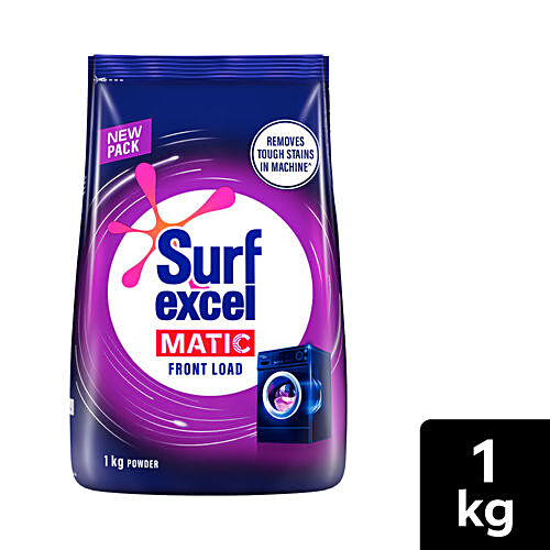 Surf Excel Matic Front Load Detergent Powder, 1 kg Pouch