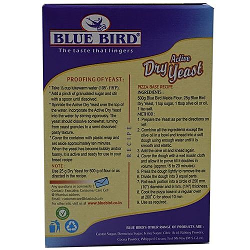 Buy Blue Bird Dry Yeast Active 25 Gm Carton Online At The Best Price Bigbasket