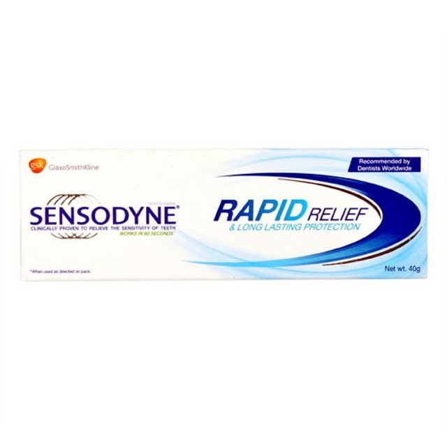 Buy Sensodyne Toothpaste Rapid Relief Long Lasting Protection For Sensitive Teeth 40 Gm Online