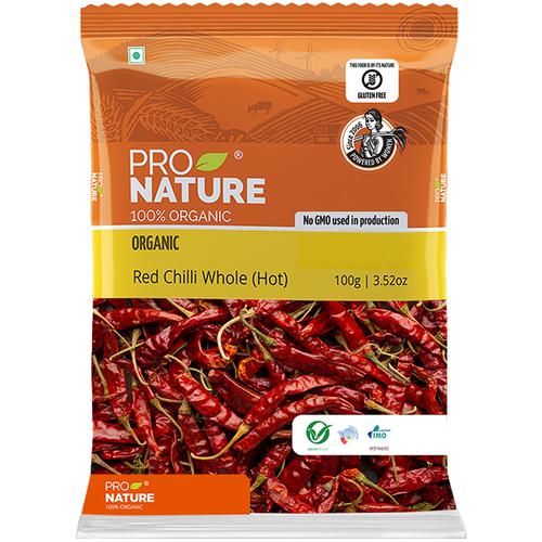 Buy Pro Nature Organic Powder Red Chilli 100 Gm Pouch Online At Best ...