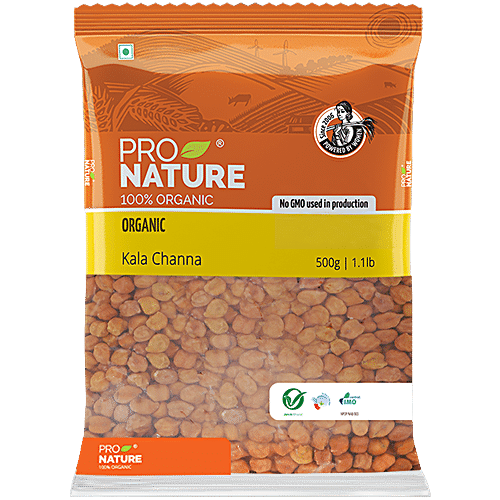 Buy Pro Nature Organic Kala Channa 500 Gm Pouch Online At Best Price of ...