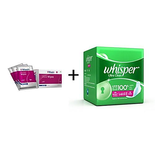 Whisper Sanitary Pads - Ultra Soft XL+ Wings 15 Pads — Quick Pantry