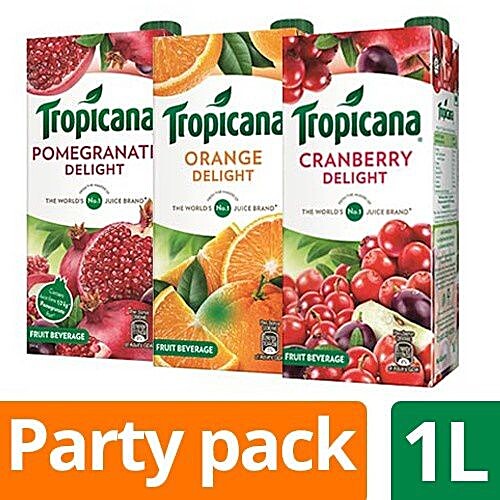 Buy Tropicana Delight Fruit Juice - Cranberry 1 L ...