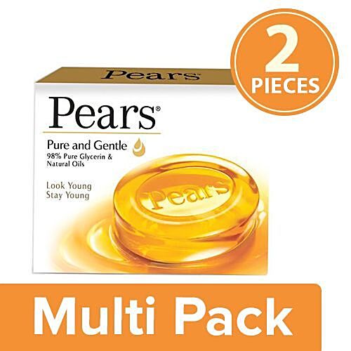 Buy Pears Pure & Gentle Soap Bar 2x75 gm (Multipack) Online at Best