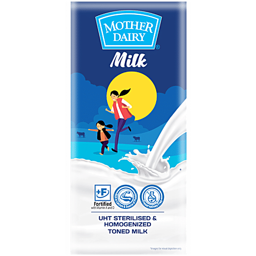 Buy Mother Dairy UHT Sterilised Toned Milk Online at Best Price of Rs