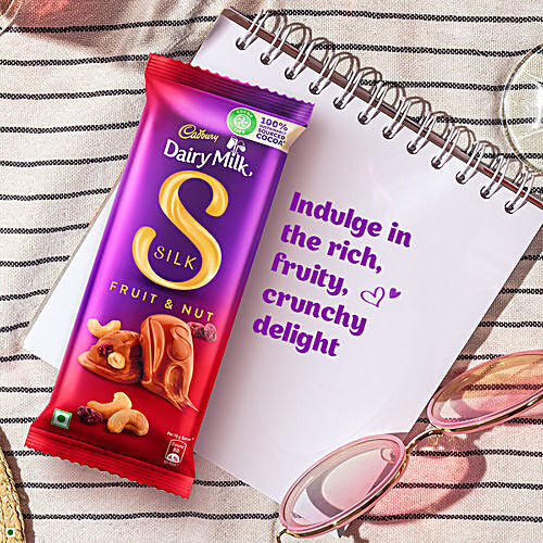 Buy Cadbury Dairy Milk Silk Silk Fruit & Nut Chocolate Bar Online at ...