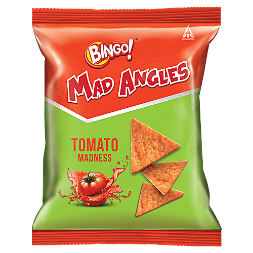 Bingo! Mad Angles Tomato Madness Triangle Chips, 3 x 60 g (Multipack) 