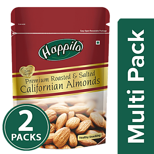 Buy Happilo Premium Californian Almonds Roasted & Salted Online at Best ...