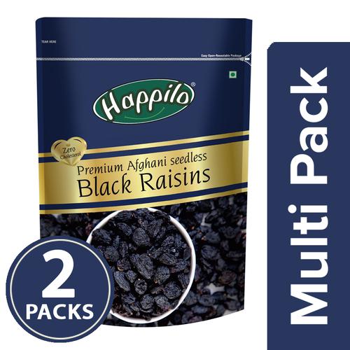 Buy Go Real Black Afghani & Chandukahni Raisins (250 gm x 2 packs