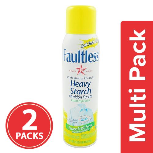 Faultless Heavy Finish Ironing Spray Starch, Fresh Scent, 567-g