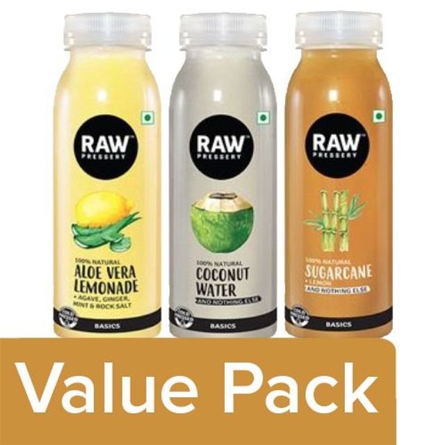 Buy Raw Pressery Cold Pressed Juice Sugarcane 250mlcoconut Water 250mlaloevera Lemonade 8358