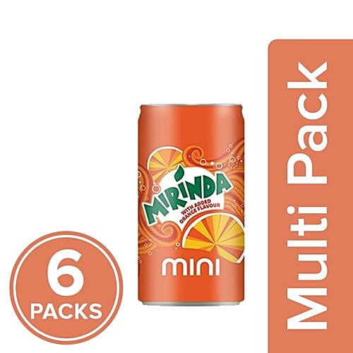 Buy Mirinda Soft Drink - Orange Flavour, Mini Can Online At Best Price ...