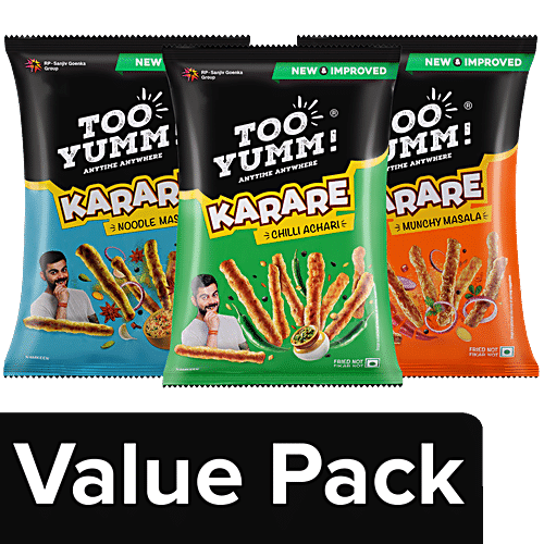 Buy Too Yumm! Munchy Masala Karare 70g+Noodle Masala Karare 67g+Chilli ...