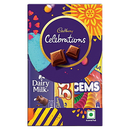 Cadbury Celebrations Chocolate Gift Pack, 3 X 59.8 G Multipack Of Rs 