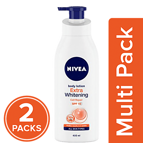 Buy NIVEA Extra Whitening Cell Repair Body Lotion SPF 15 With